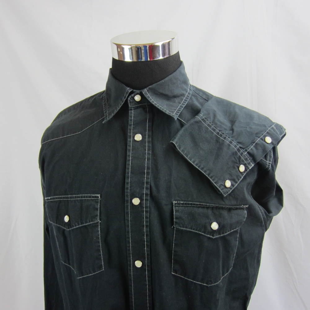 Men’s Old Navy Pearl Snap Hipster Shirt Size L